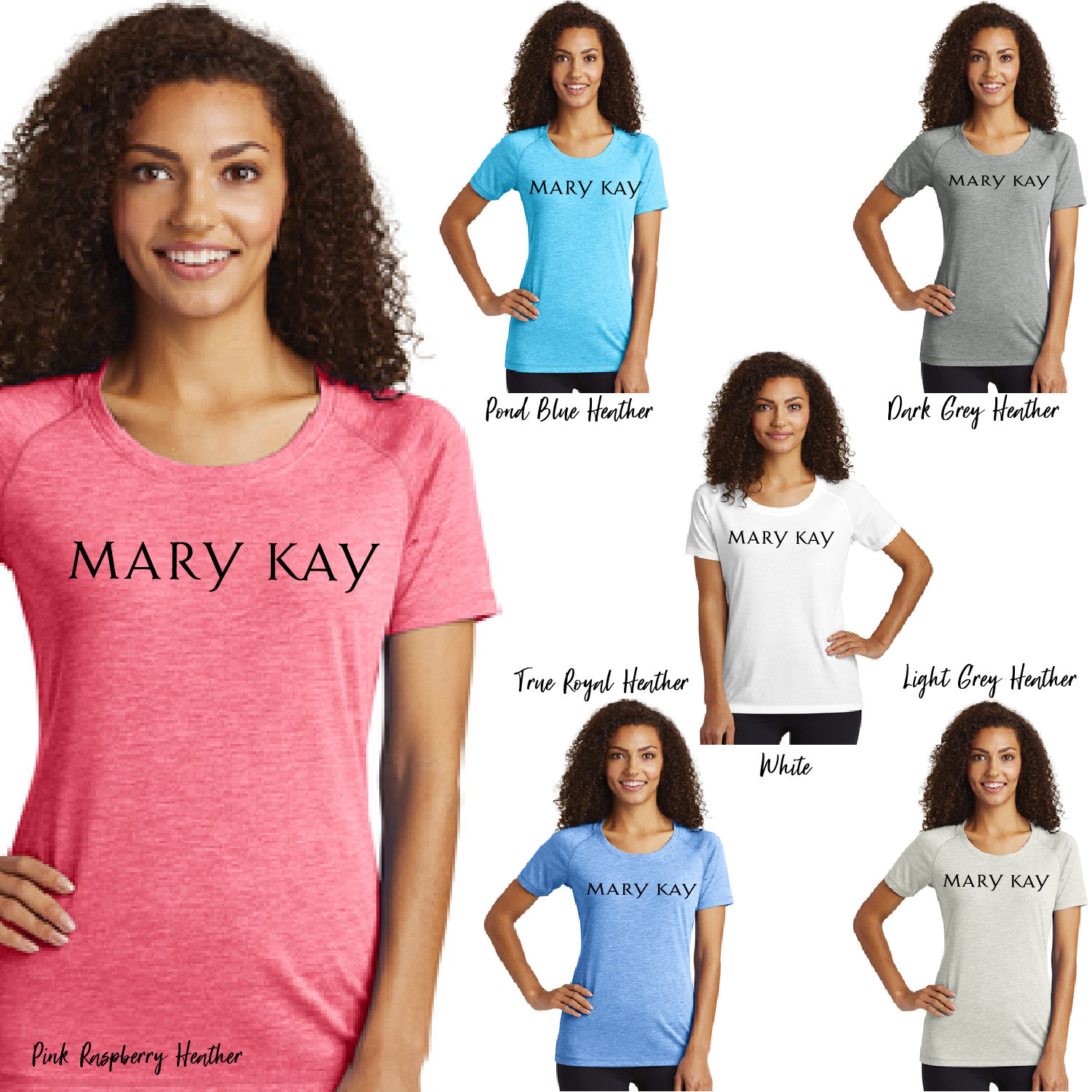 Mary Kay Tri-Blend Scoop Neck Shirt, Tee, Raglan, T-Shirt, Kay, Lst400