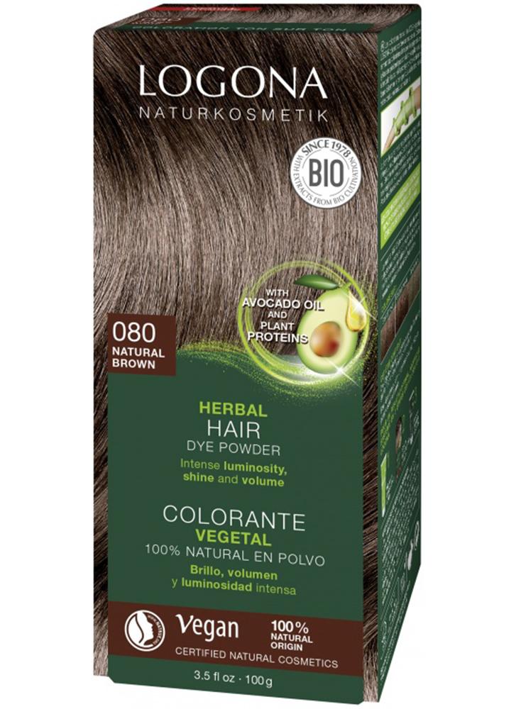 Logona Herbal Hair Dye Powder Natural Brown