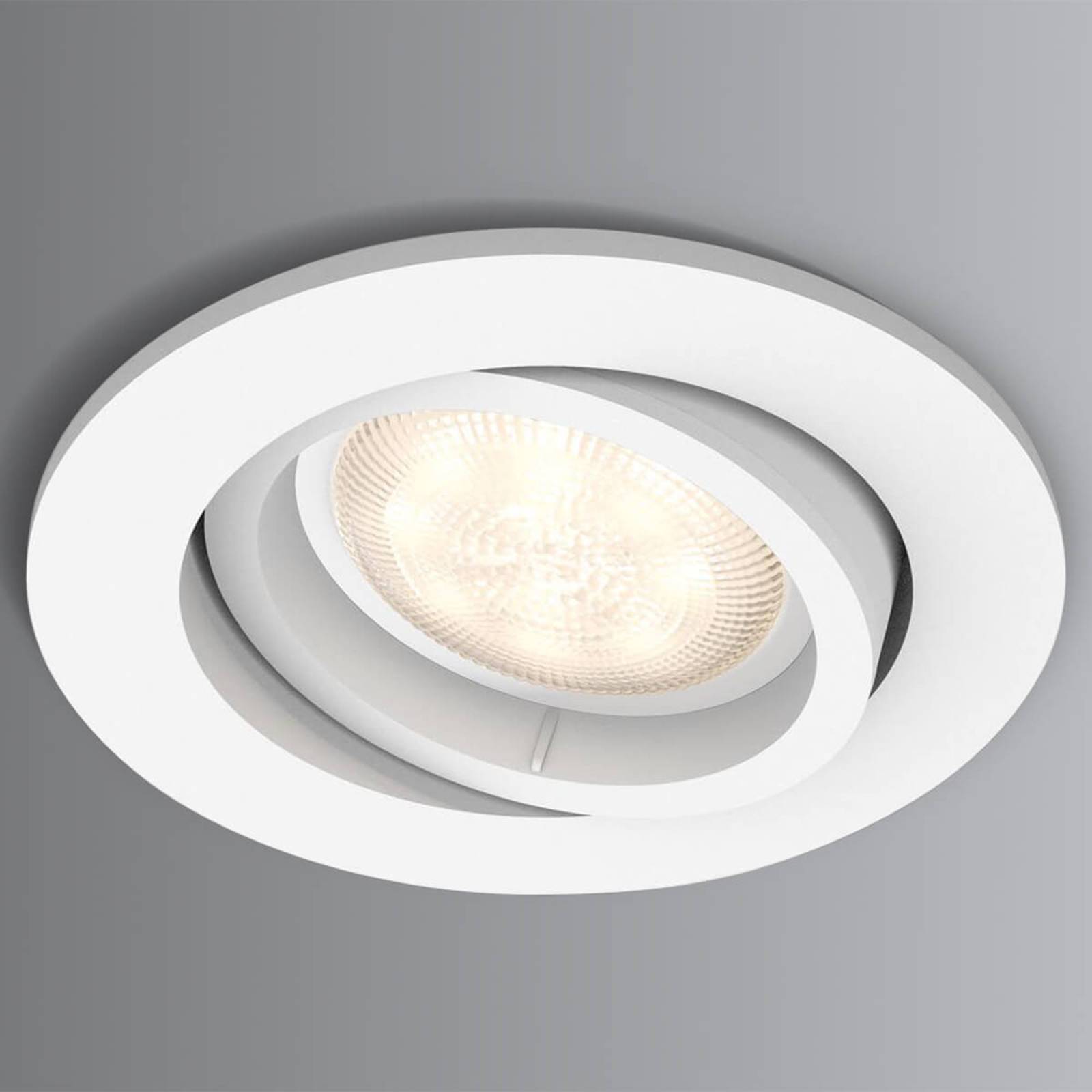 LED-uppospotti Shellbark valkoinen WarmGlow