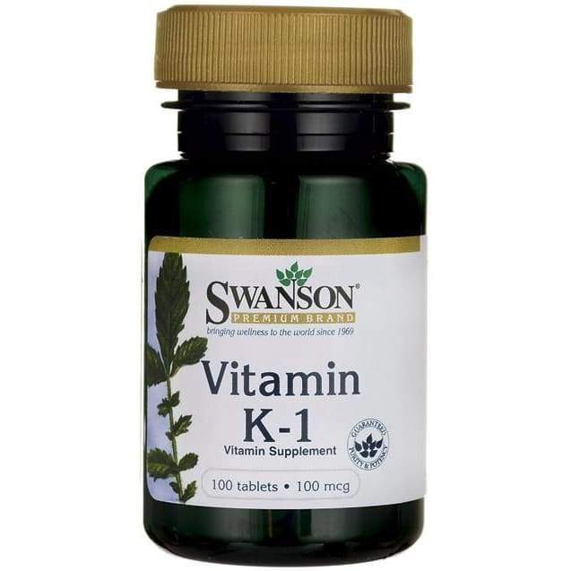 Vitamin K-1, 100mcg - 100 tablets