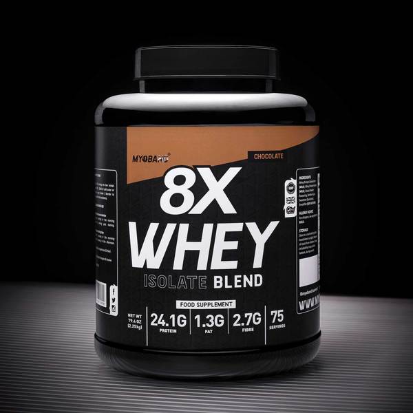 8X Whey Protein Isolate - Chocolate / 2.25 kg