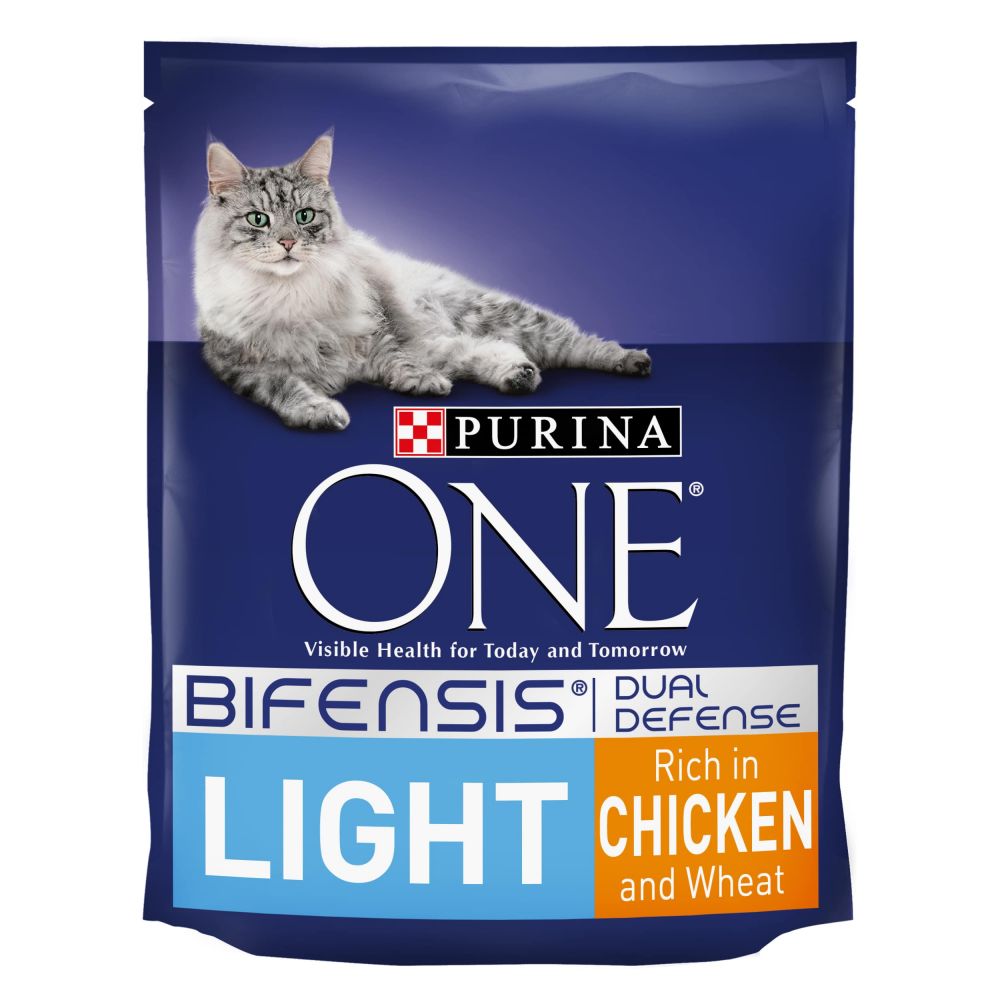 Purina ONE Light Chicken & Wheat Dry Cat Food - Economy Pack: 4 x 800g