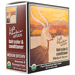Pure Botanical Hair Color & Conditioner - Medium Brown - Organic (4 Ounces)