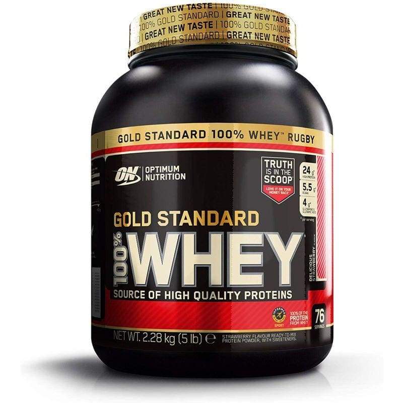 Gold Standard 100% Whey, Delicious Strawberry - 2280 grams