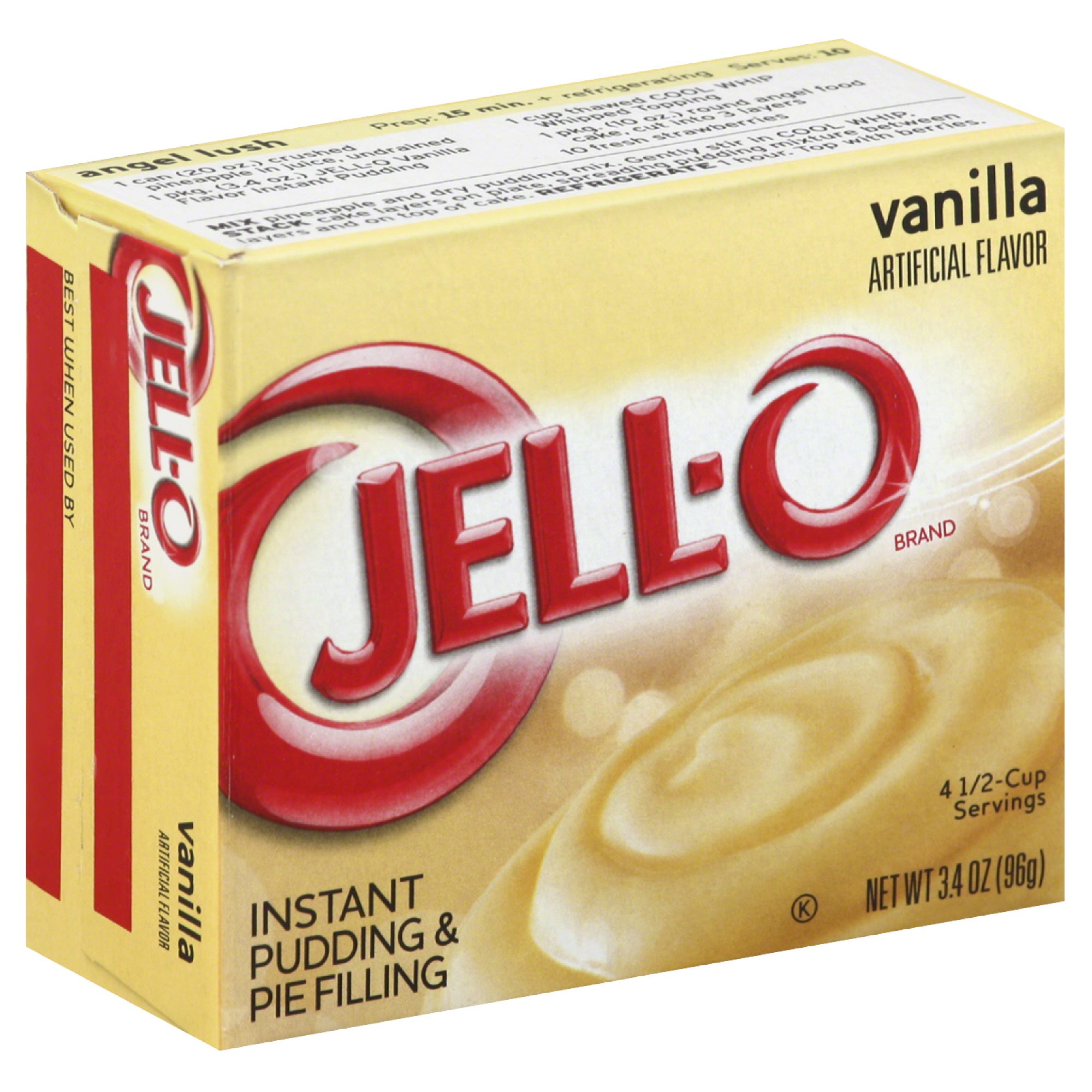 Jell O Pudding & Pie Filling, Instant, Vanilla - 3.4 oz