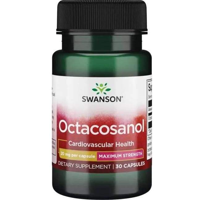 Octacosanol, Maximum-Strength 20mg - 30 caps