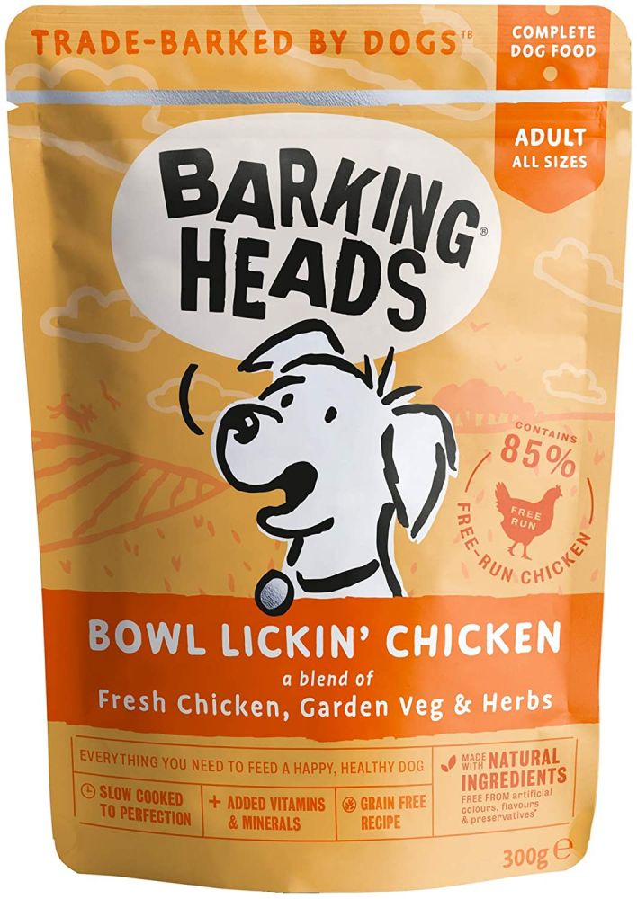 Barking Heads Bowl Lickin' Chicken - 10 x 300g