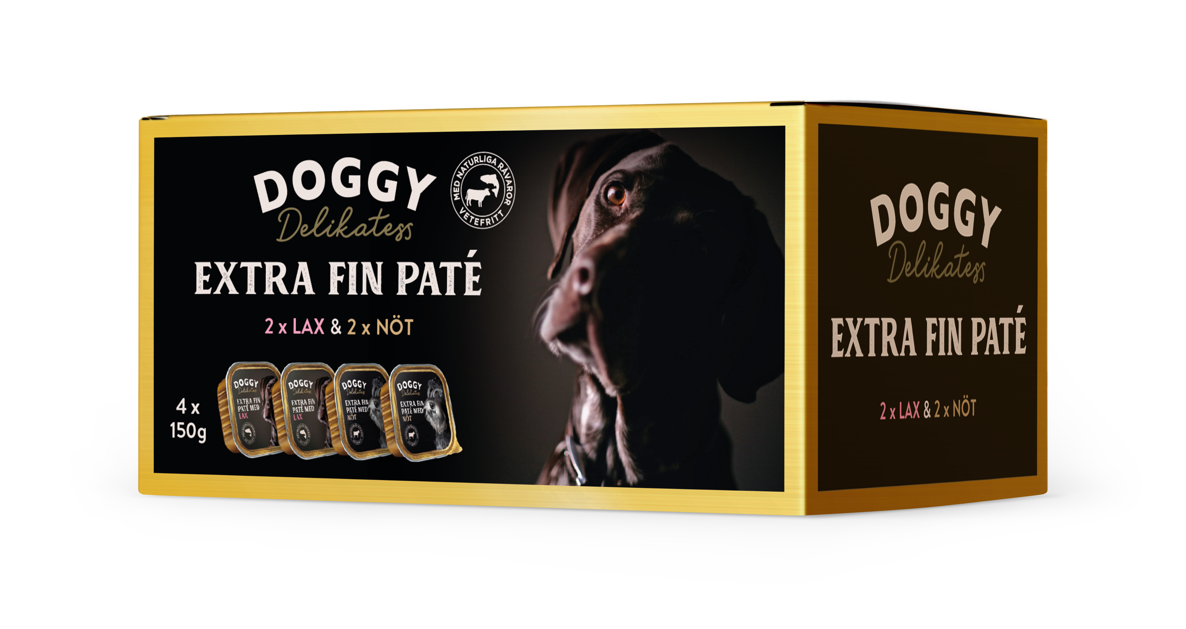 Doggy D-paté nöt lax mix 600g