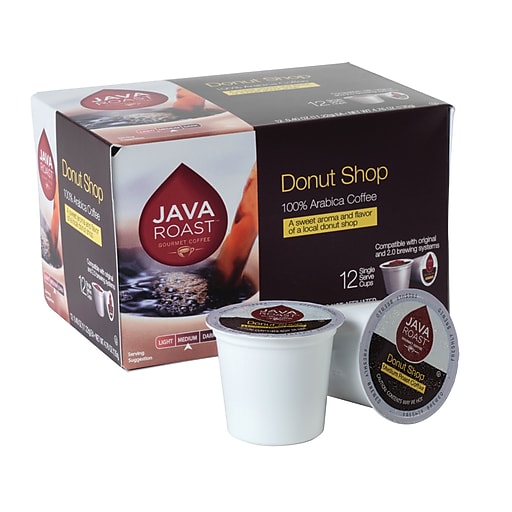 Java Roast Single Serve Cup Coffee, Donut Shop Blend, 12/Pack (28813-US)