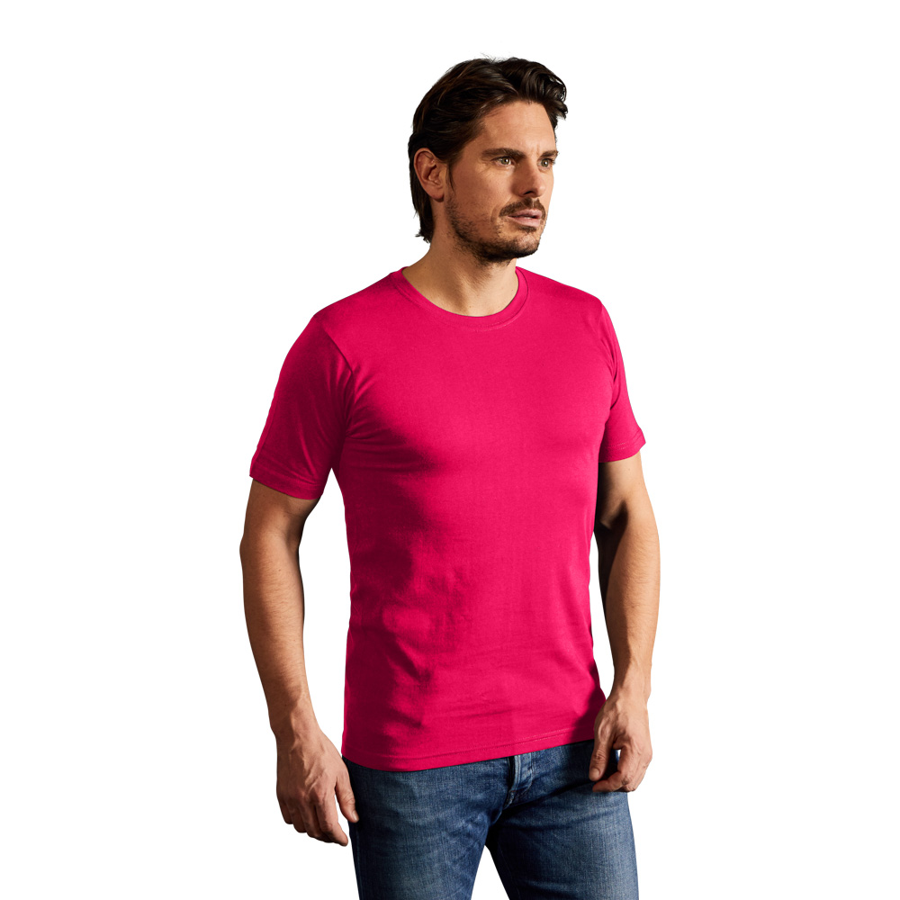 Bio T-Shirt Herren, Pink, L