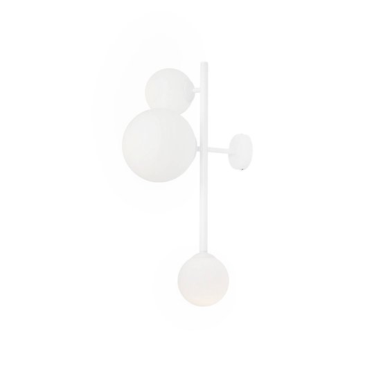 Seinävalaisin Dione, 3-lamppuinen, valkoinen