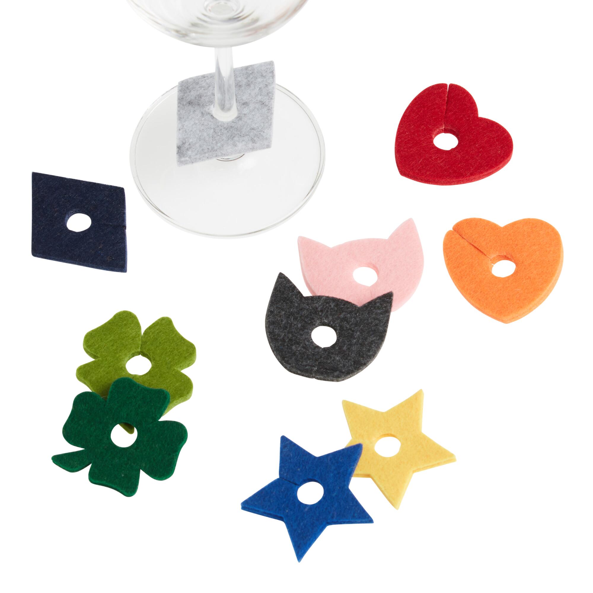 Feltory Felt Cheer Charms Glass Markers 10 Pack by World Market