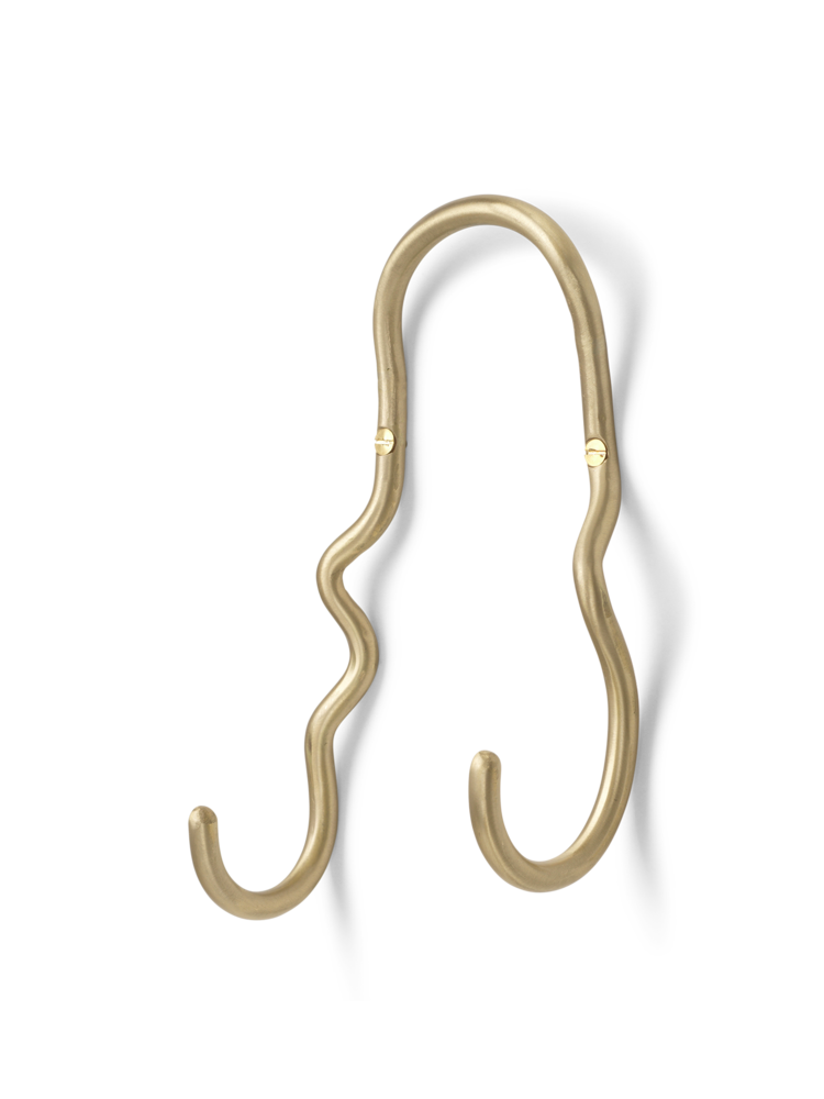 Ferm Living - Curvature Double Hook - Brass