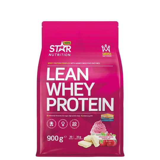 Lean Whey Protein, 900g, Strawberry White Chocolate