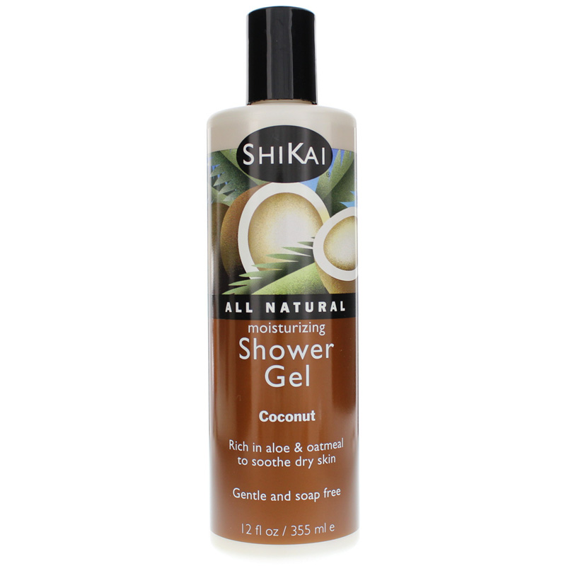 Shikai All Natural Moisturizing Shower Gel Coconut 12 Oz