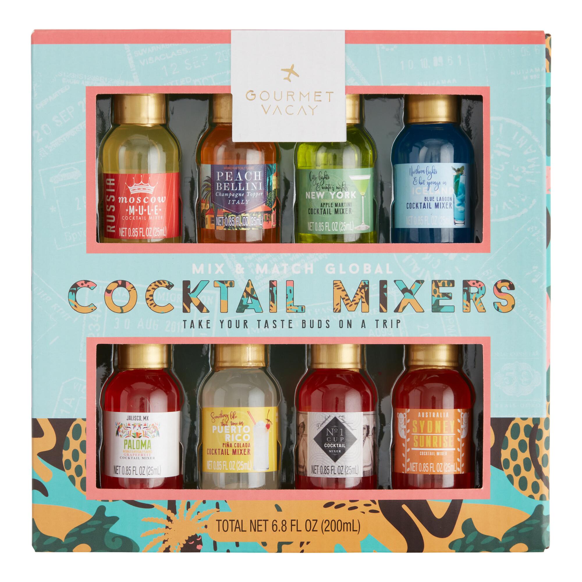 Mini Global Cocktail Mixers Gift Set 8 Pack by World Market