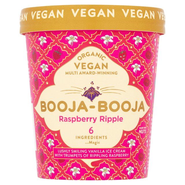 Booja Booja Organic Raspberry Ripple Ice Cream