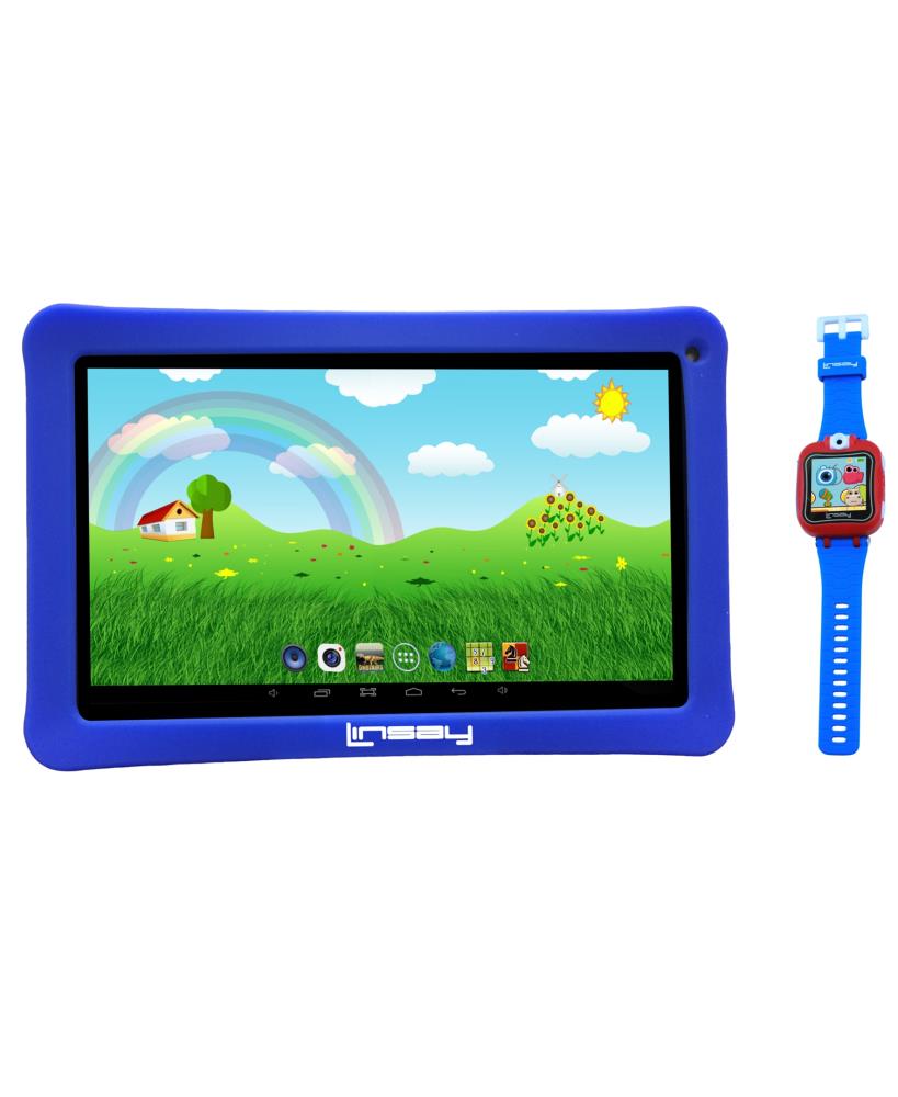 LINSAY 10.1-in Wi-Fi Only Android 10 Tablet with Accessories with Case Included | F10KBWB