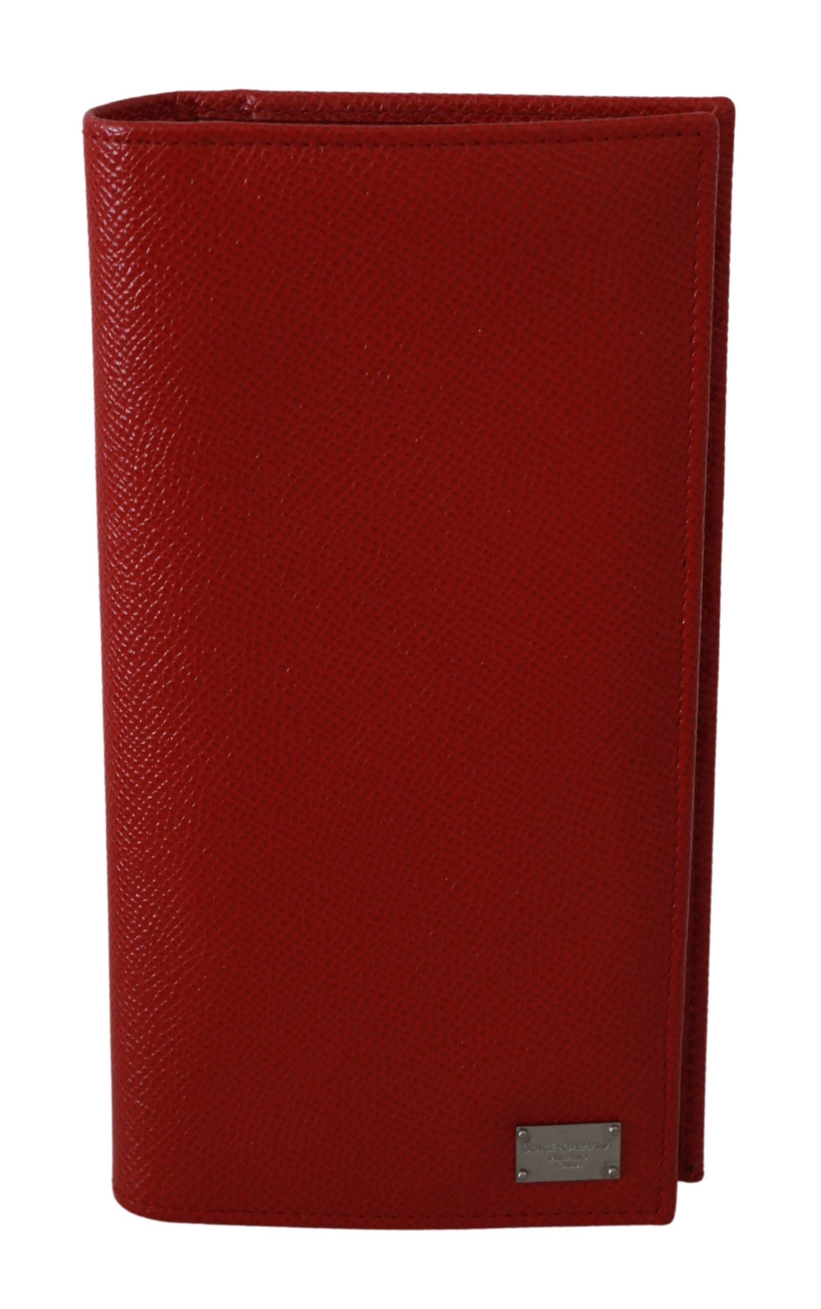 Dolce & Gabbana Men's DG Logo Bifold Card Holder Leather Wallet Red VAS9298