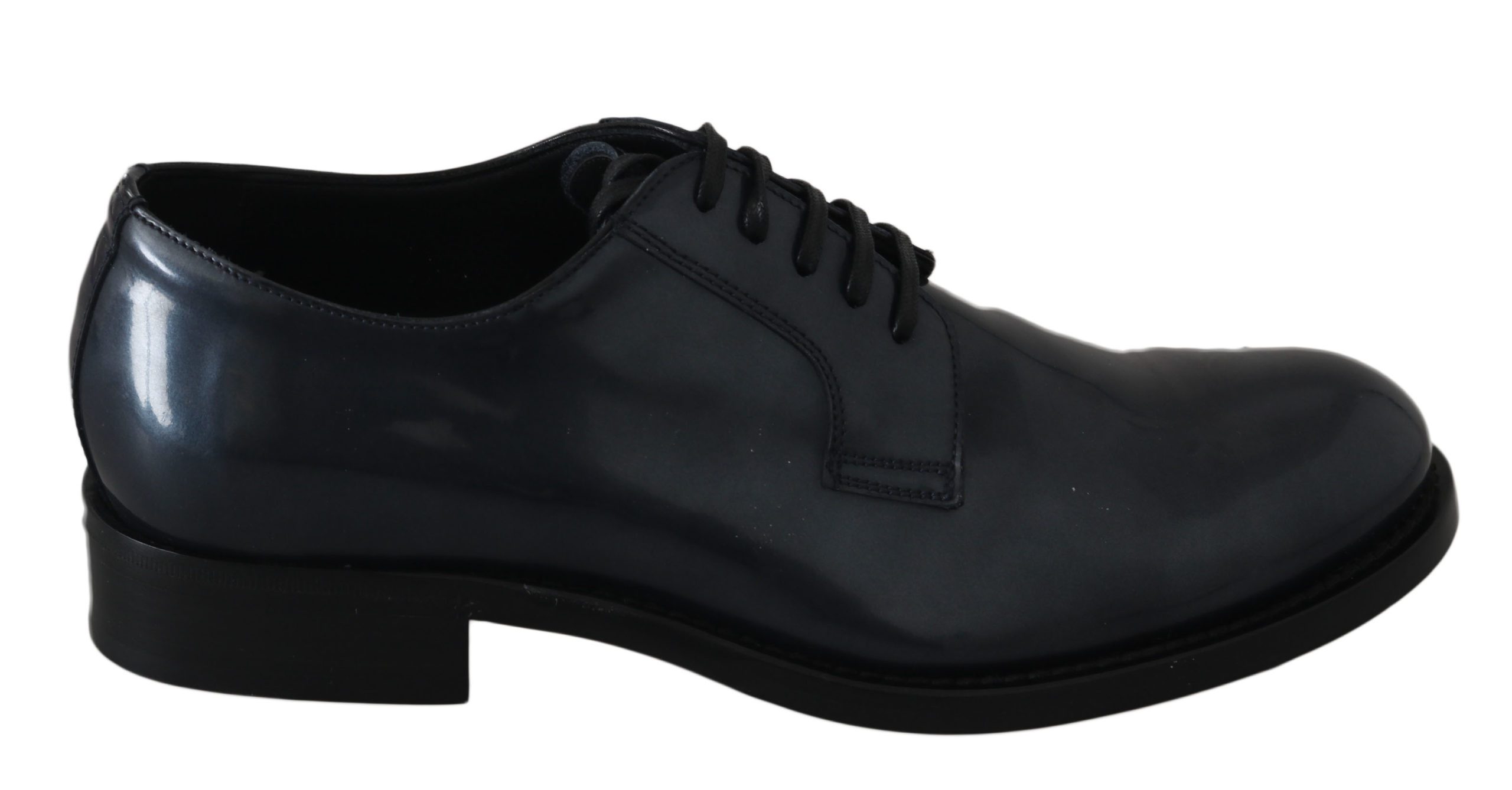 Dolce & Gabbana Men's Leather Derby Shoes Blue MV2436 - EU39/US6