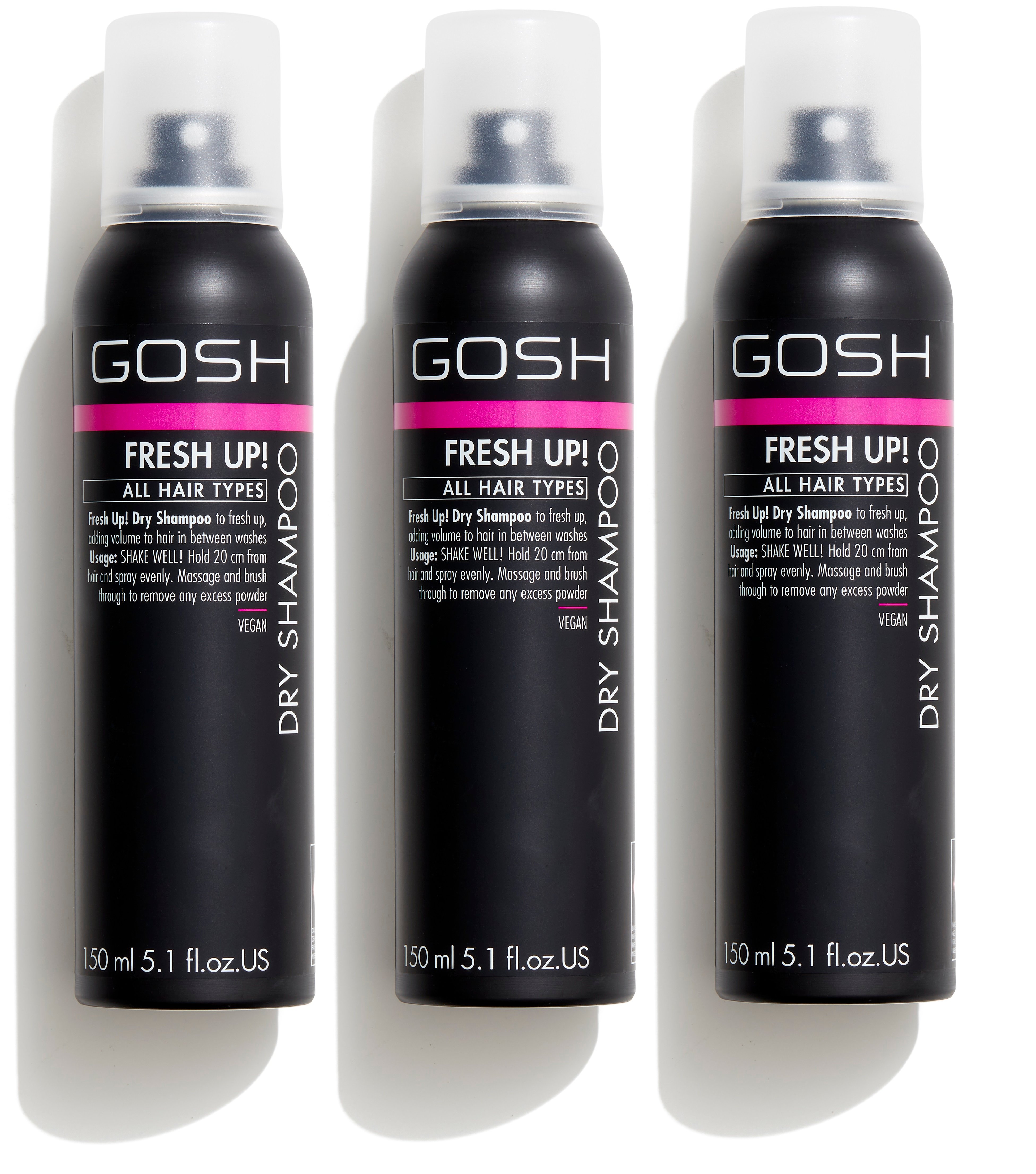 GOSH - 3 x Fresh Up Dry Shampoo 150 ml