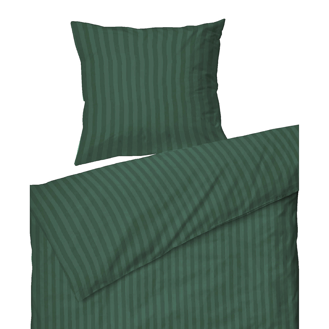 SINNERUP Stripe sengetøj (MØRK GRØN, 140X200)