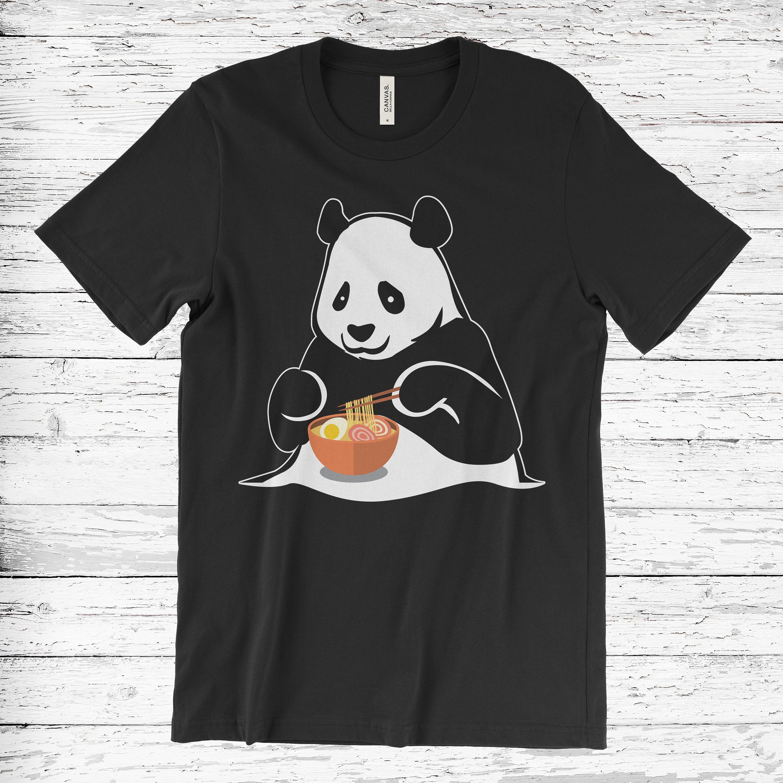 Funny Ramen Shirt, I Love Japanese Noodles Tank Top, Cute Asian Food Crop Tee, Panda Foodie Lover T Shirts, Ramens Bowl Gifts Party Present