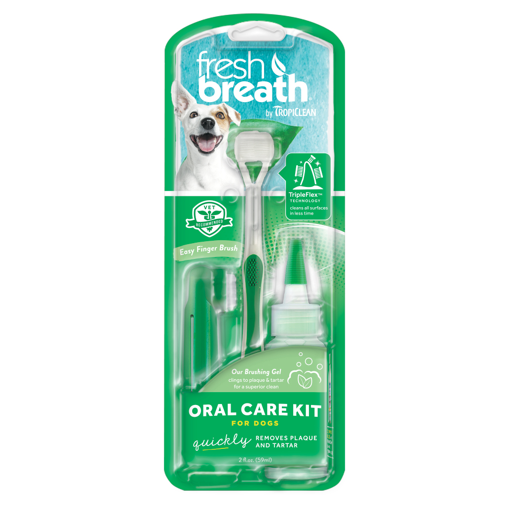Tropiclean OralCare kit gel+tandborstar S/M 59ml