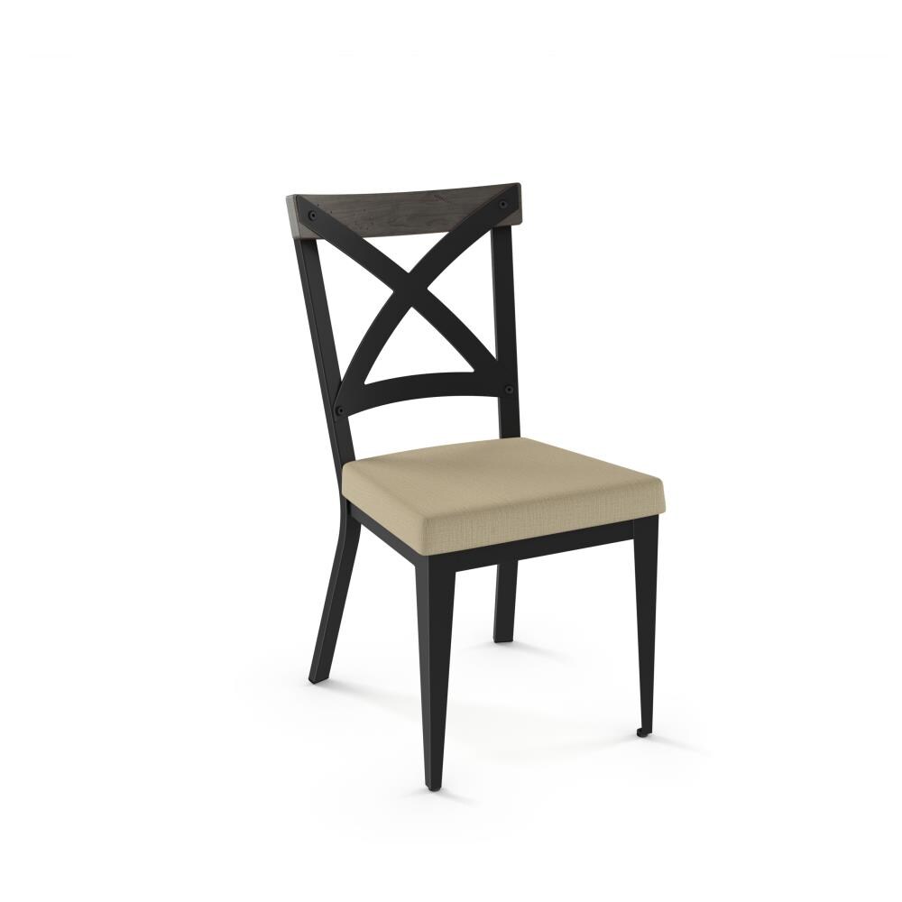 Amisco Snyder Contemporary/Modern Polyester Blend Upholstered Dining Side Chair (Metal Frame) | 30529-WE/1B25HOF489