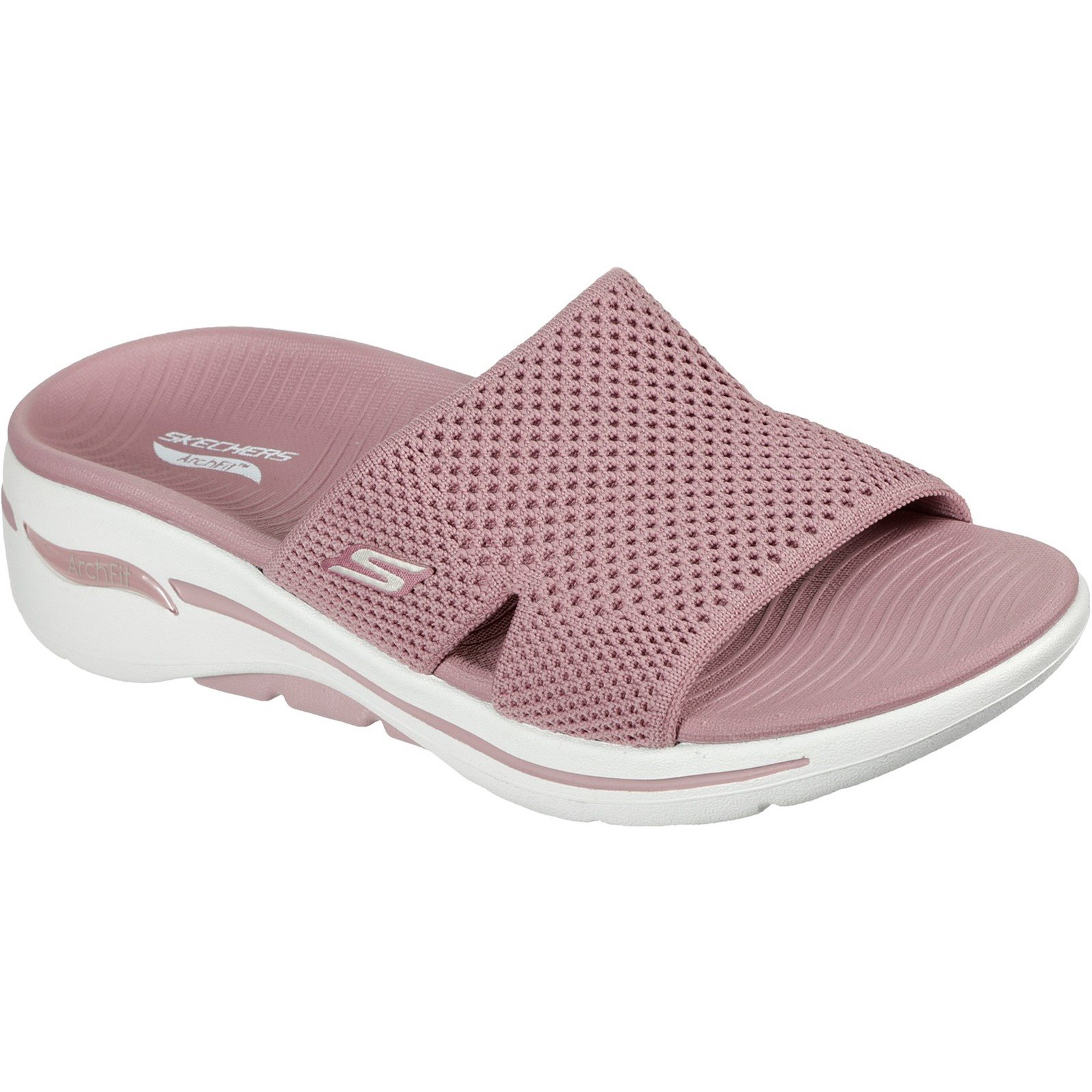 Skechers Women's Go Walk Arch Fit Worthy Summer Sandal Various Colours 32152 - Rose 3