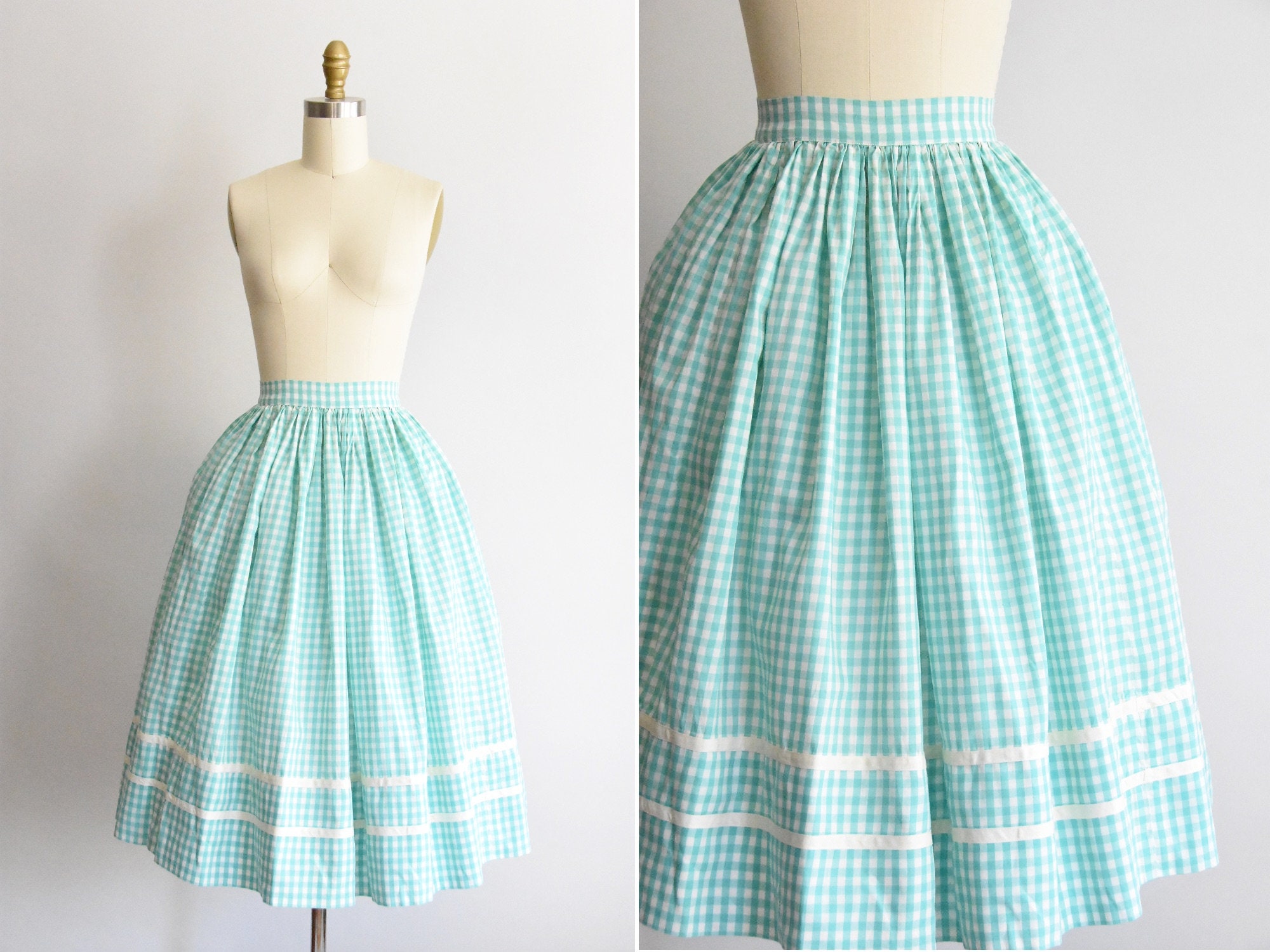 1950S Caribbean Mist Skirt