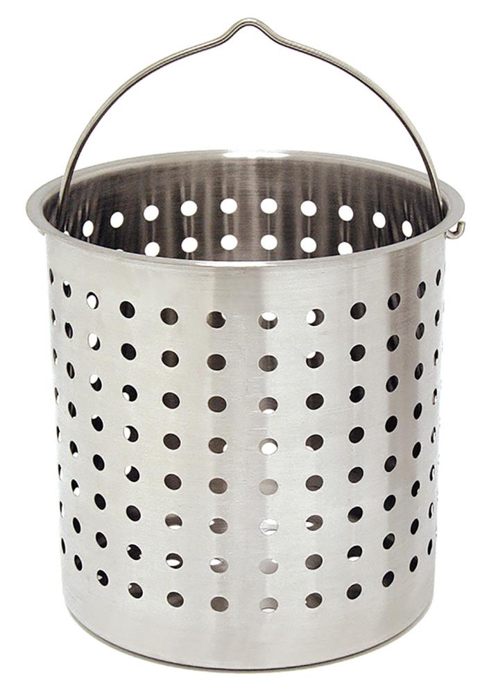 Bayou Classic 62-Quart Perforated Basket Stainless Steel | B160