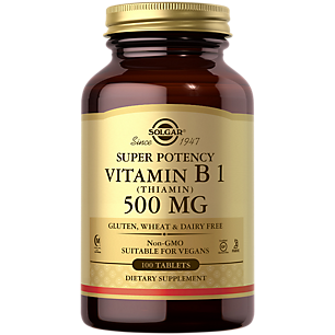 Super Potency Vitamin B1 - Thiamin - 500 MG (100 Tablets)