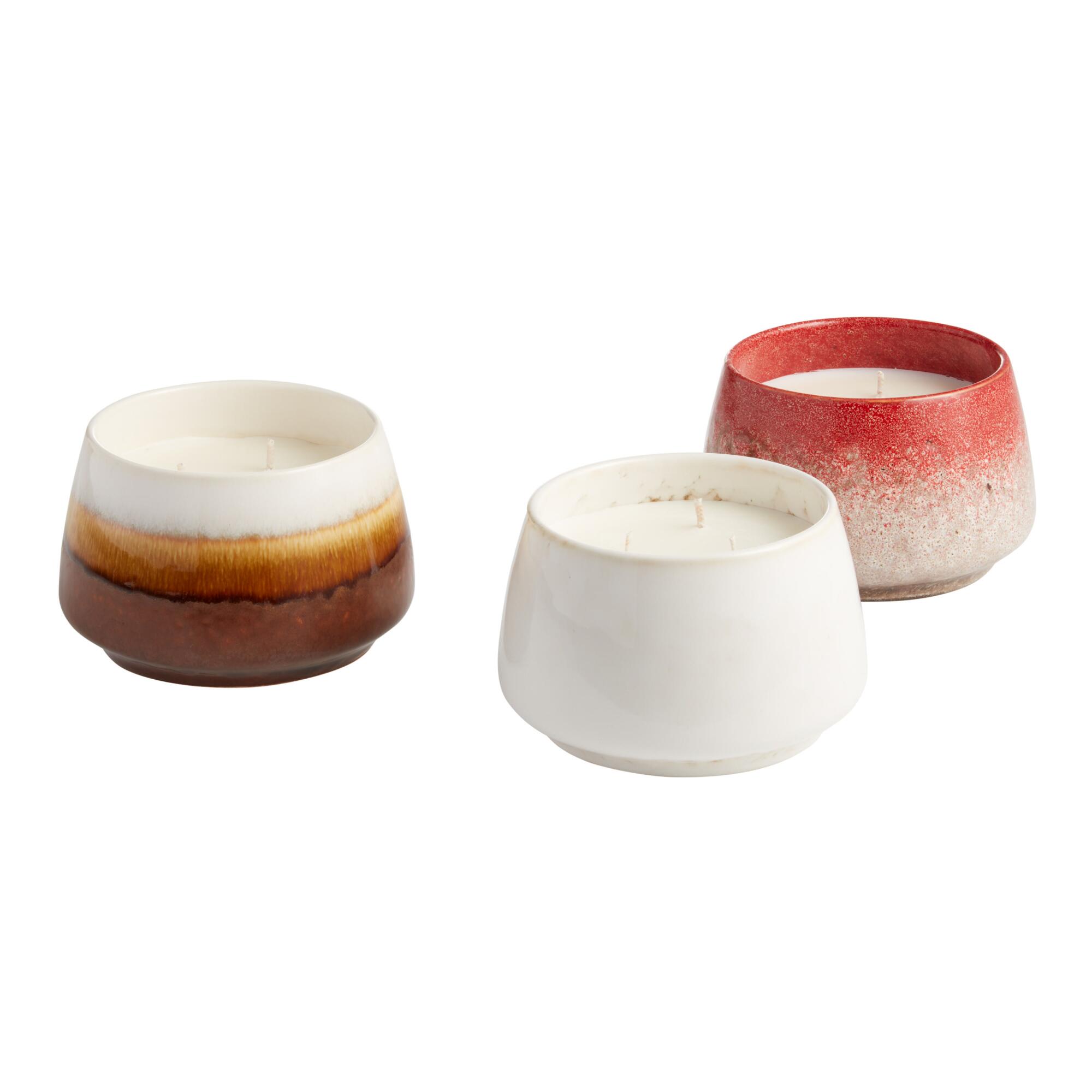 Reactive Glaze Soy Wax Scented Candle Collection by World Market