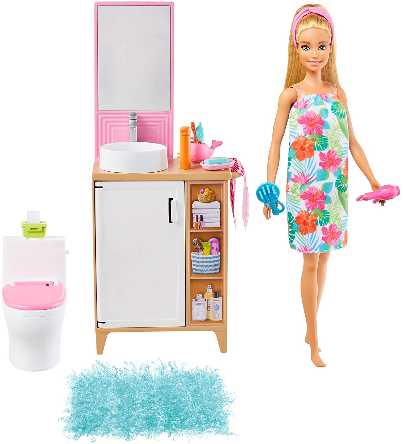 Barbie hot sale doll washroom