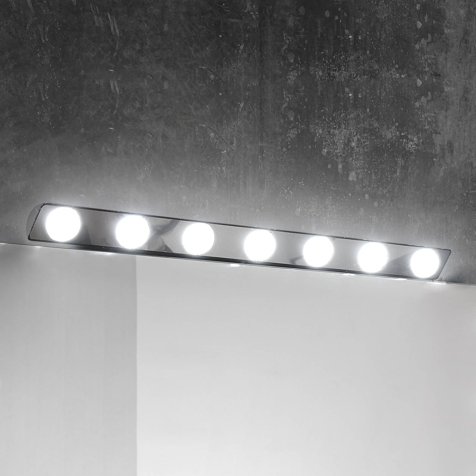 Hollywood-LED-peilivalaisin, 85 cm 7-lamppuinen