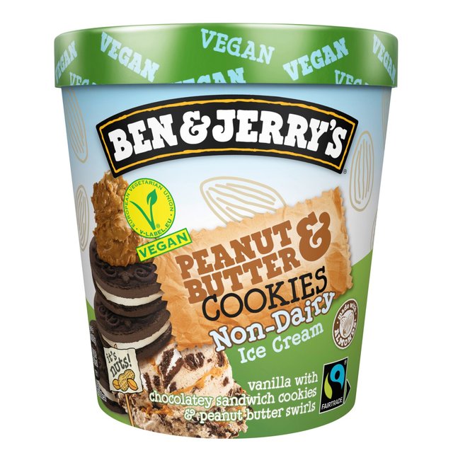 Ben & Jerry's Non-Dairy Peanut Butter & Cookies Ice Cream