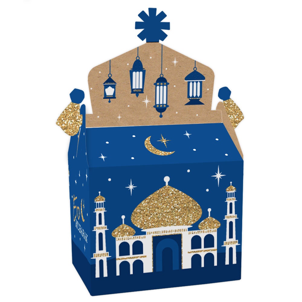 Ramadan - Treat Box Party Favors Eid Mubarak Goodie Gable Boxes Set Of 12