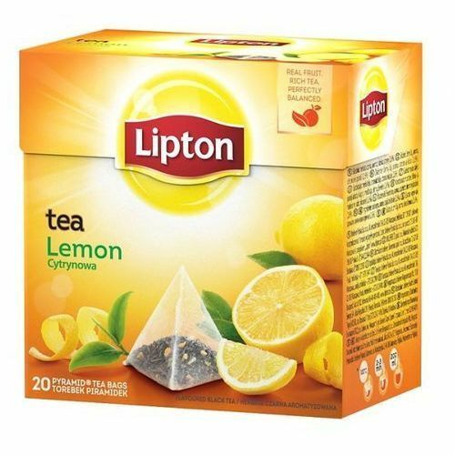 Lipton Black Tea: LEMON tea -1 box/ 20 tea bags FREE SHIPPING DaMaGeD