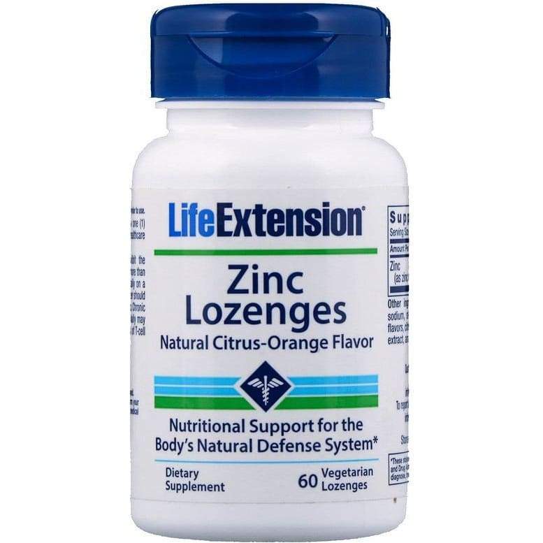 Zinc Lozenges, Natural Citrus-Orange - 60 vegetarian lozenges