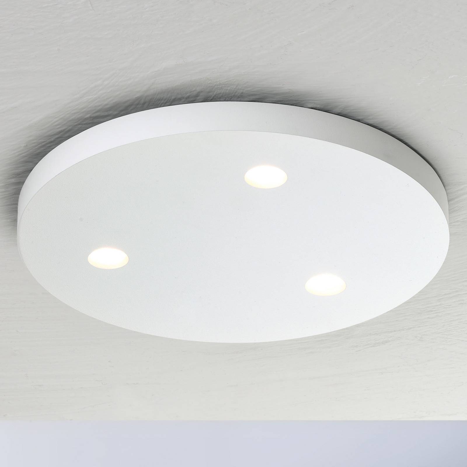 Bopp Close LED-kattovalaisin, 3-lamp, pyöreä valk.