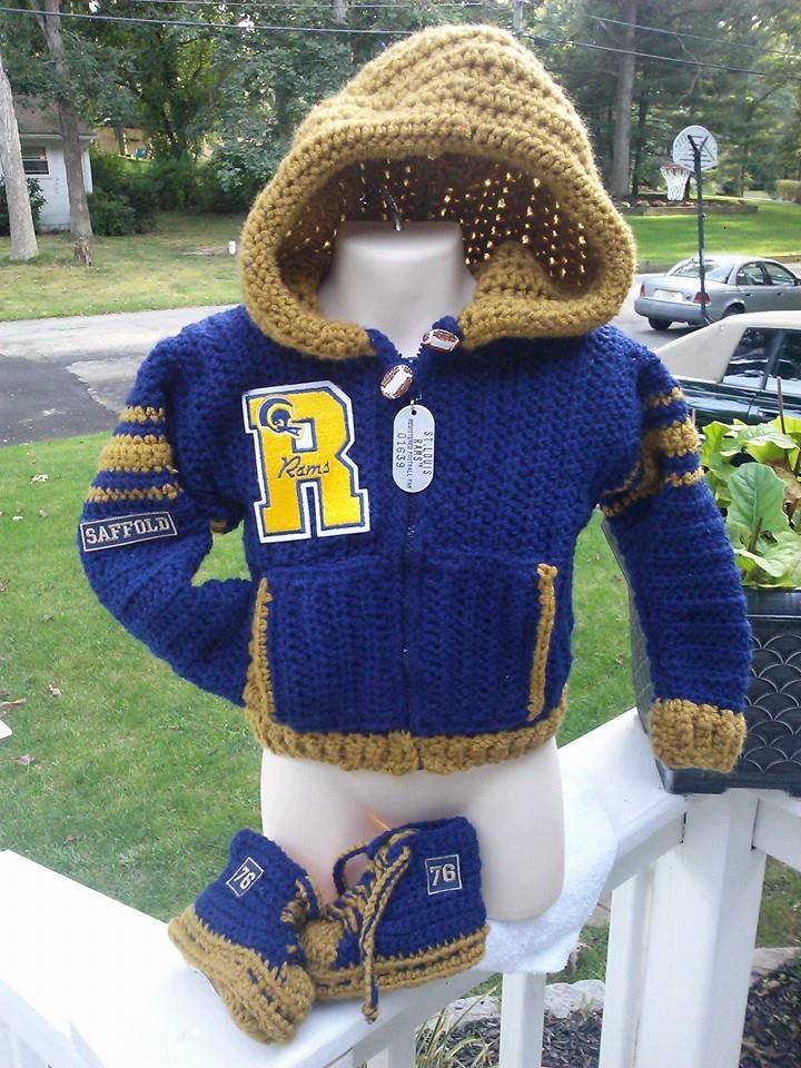 St Louis Rams Nfl Style Hoodie Saffold Infant To Toddler