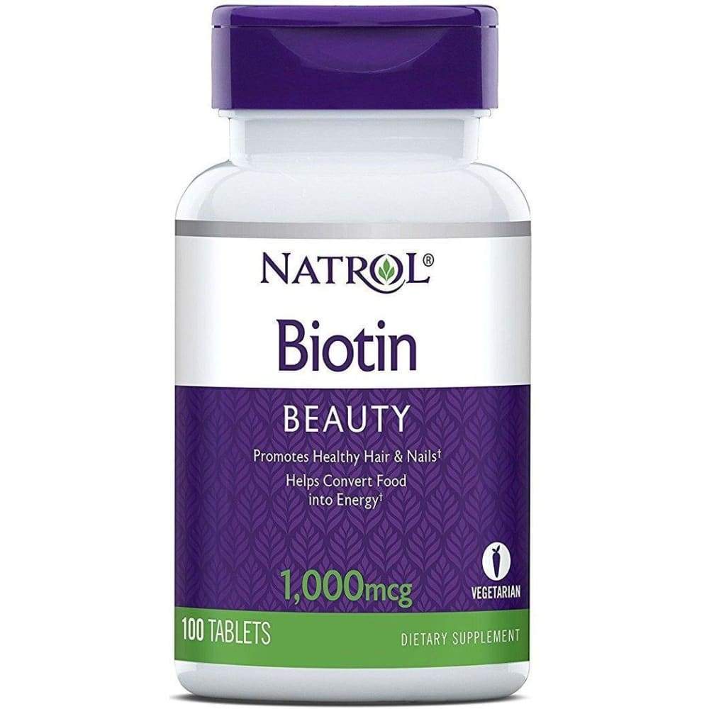 Biotin, 1000mcg - 100 tablets