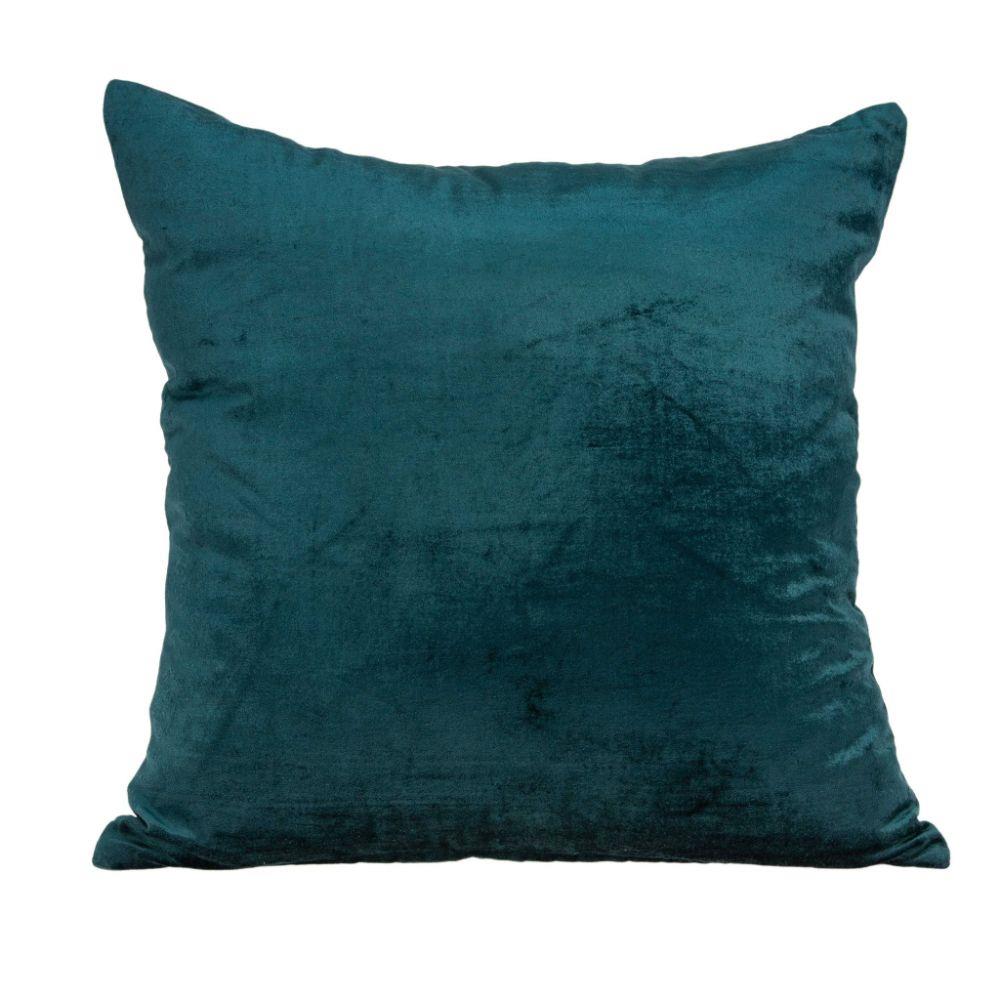 HomeRoots Jordan Teal Standard Cotton Viscose Blend Pillow Case in Blue | 334000