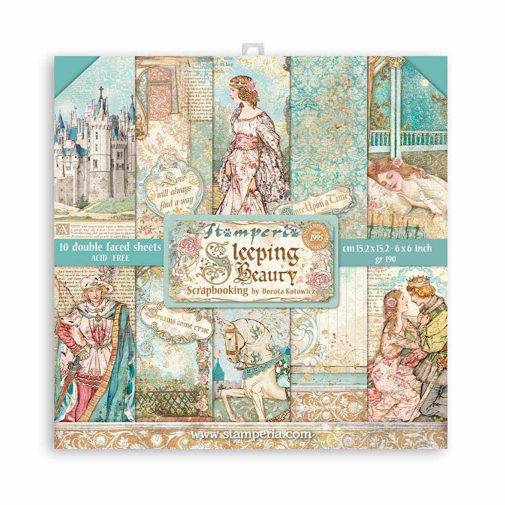 6x6 Sleeping Beauty Paper - Double Sided Collection Fairy Tale 23-782