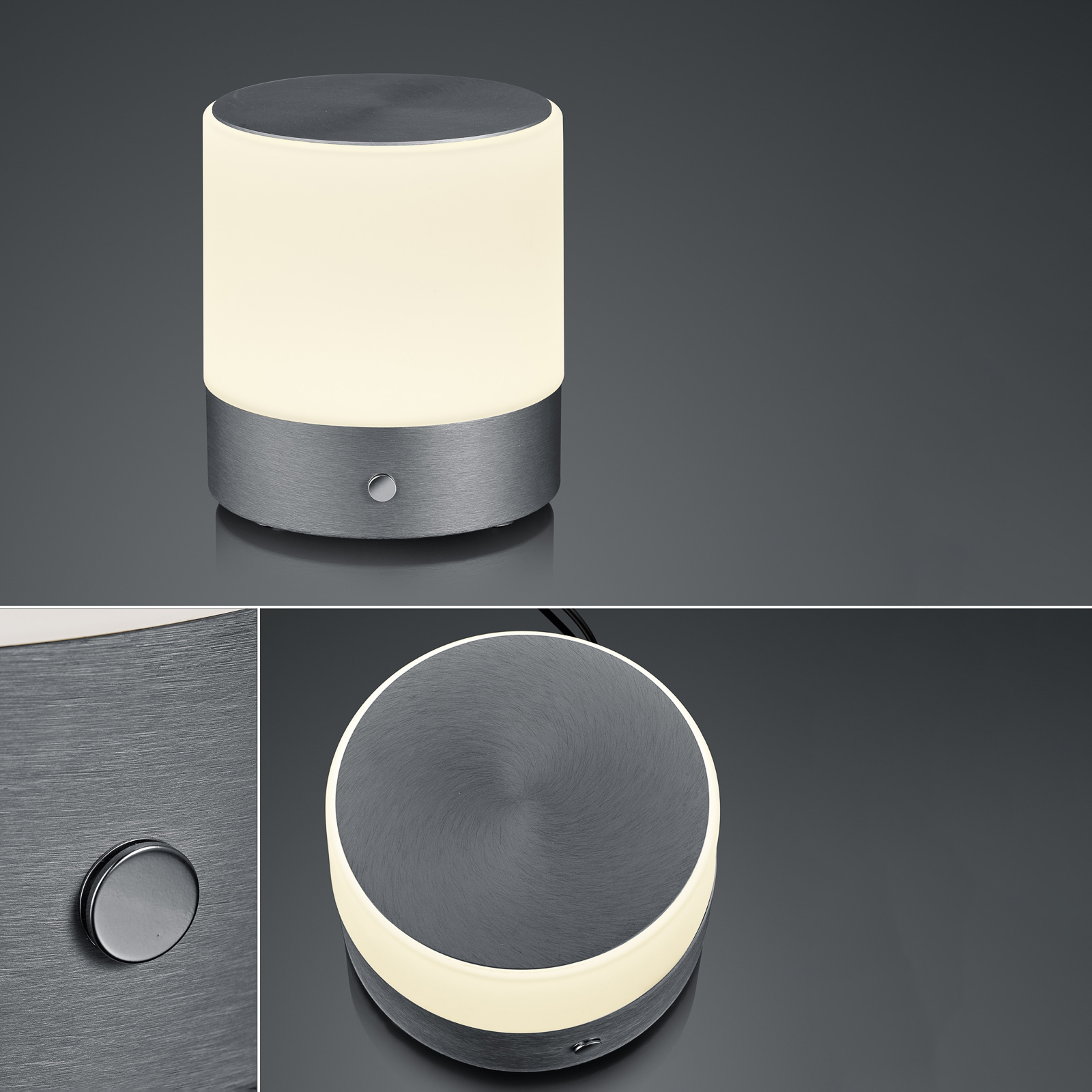 BANKAMP Button LED-pöytälamppu 18,5cm antrasiitti