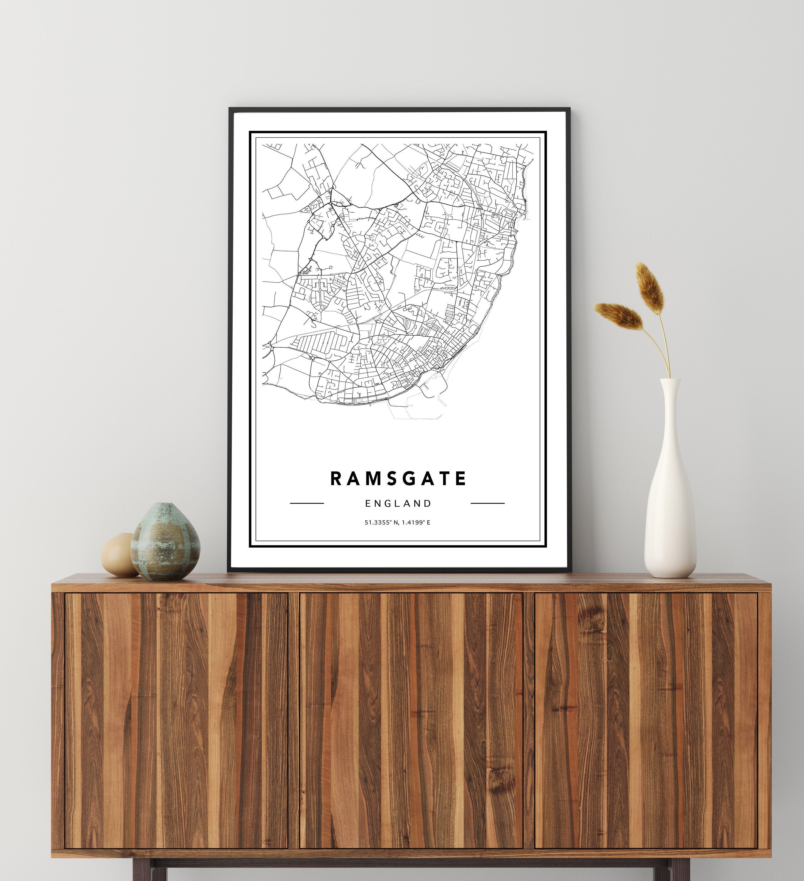 Ramsgate Map Print, Custom Map, Wall Art, Of Ramsgate, Poster, City Print