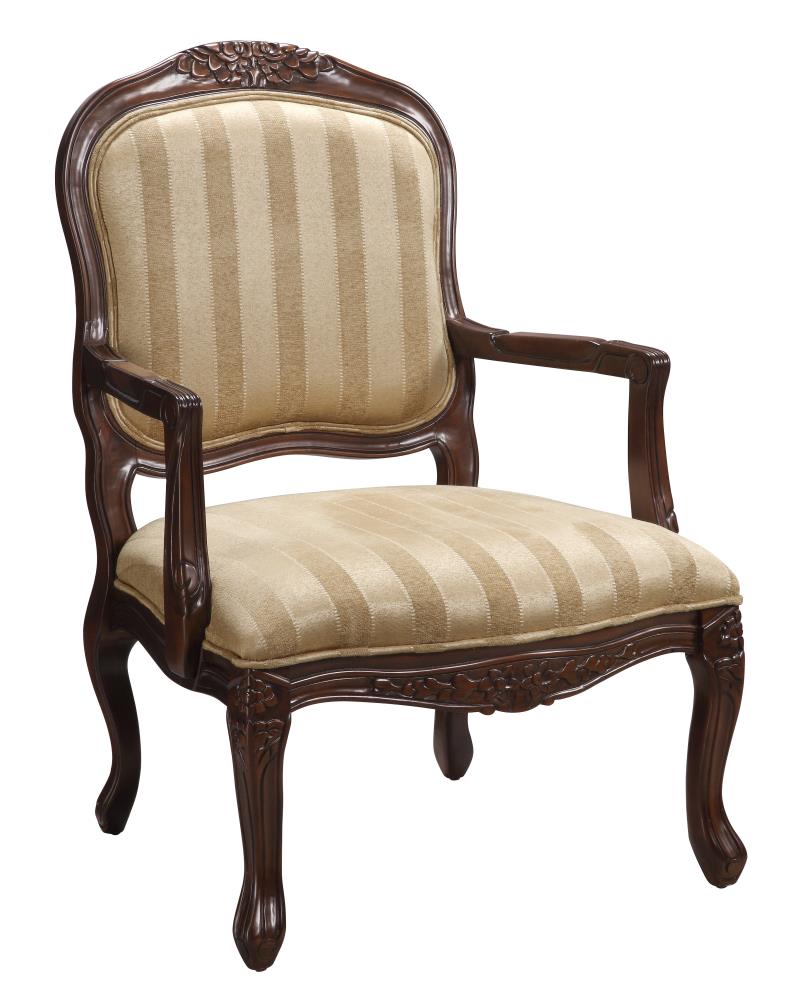 Coast to Coast Traditional Polyester/Polyester Blend Upholstered Dining Arm Chair (Wood Frame) in Brown | 94028