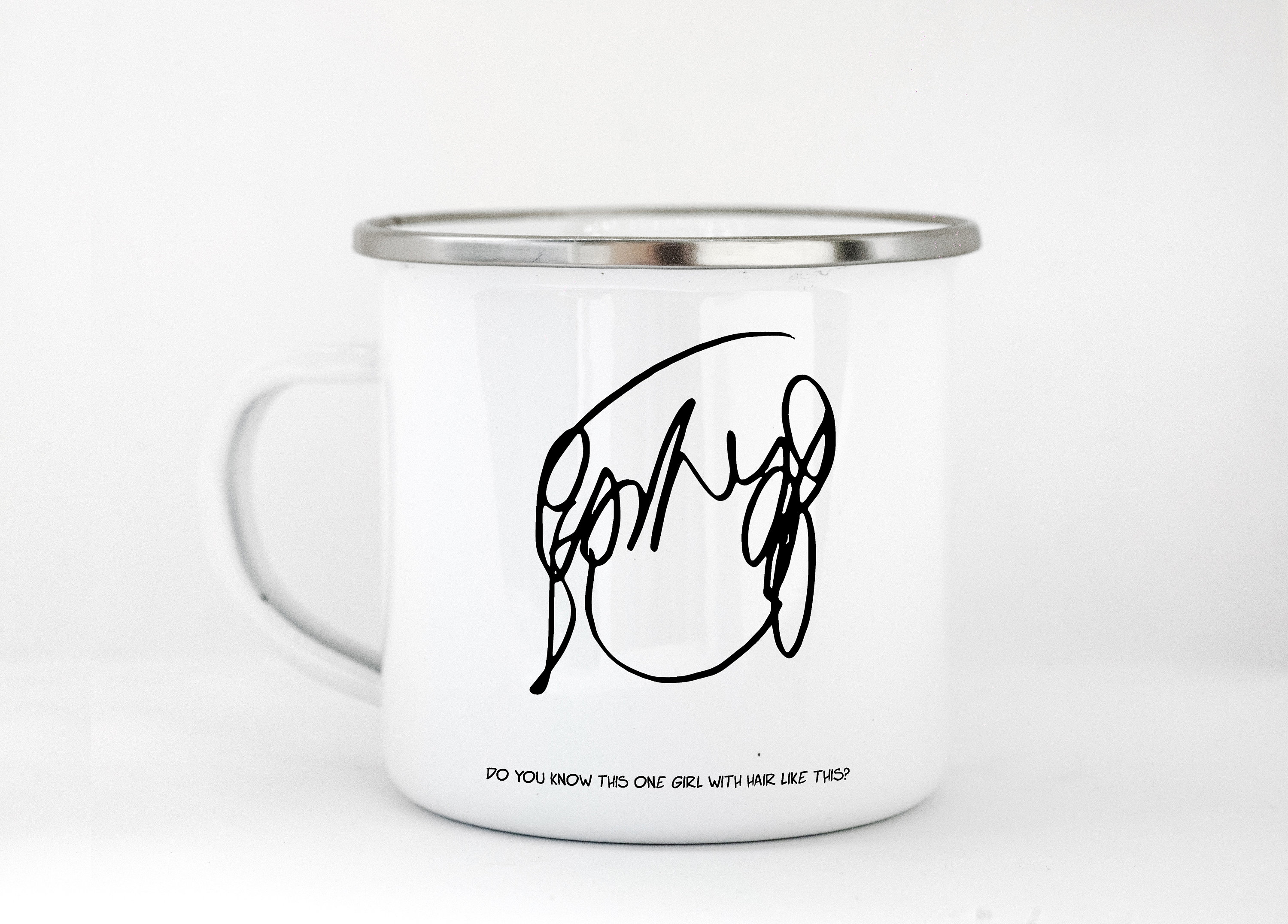 Ramona Flowers Enamel Mug | Scott Pilgrim Camping Movie Lover Gift 80S Coffee