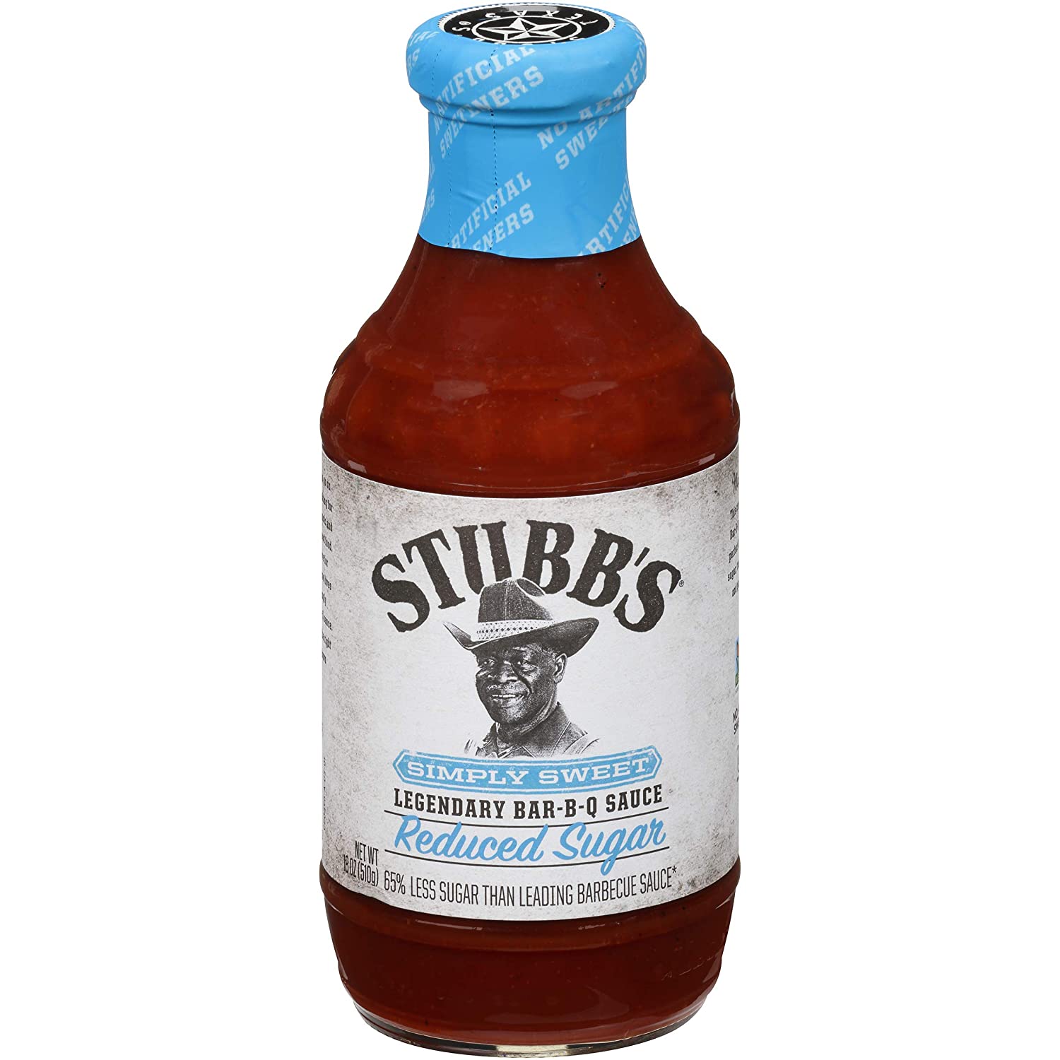 Stubbs Simply Sweet Reduced Sugar BBQ Sauce 510g